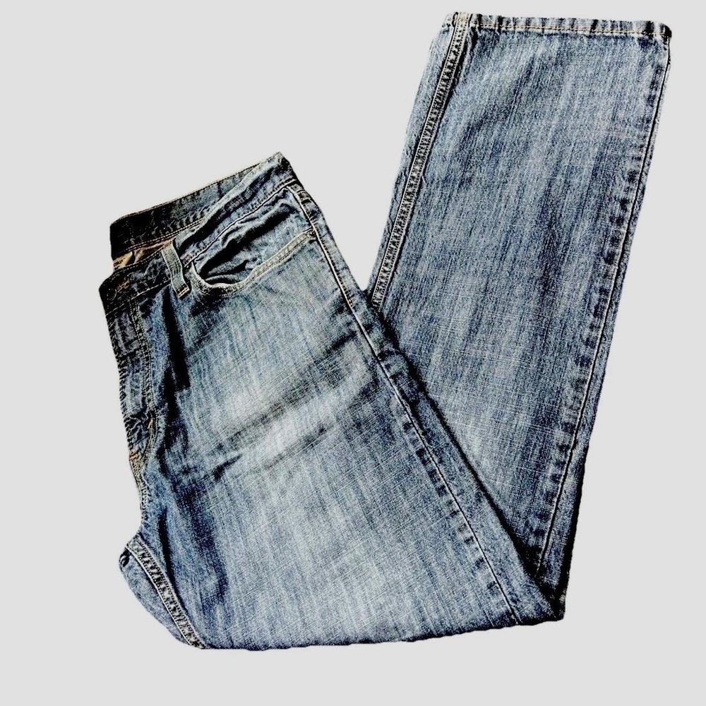 Levi‎ Strauss 514 Slim Straight Jeans Mens 36x30 Blue Denim Cotton